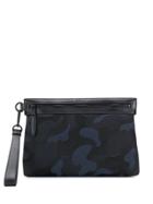 Mulberry Camouflage Print Clutch - Blue