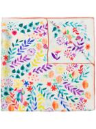 Furla Petalo Printed Scarf - White