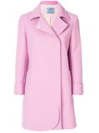 Prada Single Breasted Coat - Pink & Purple