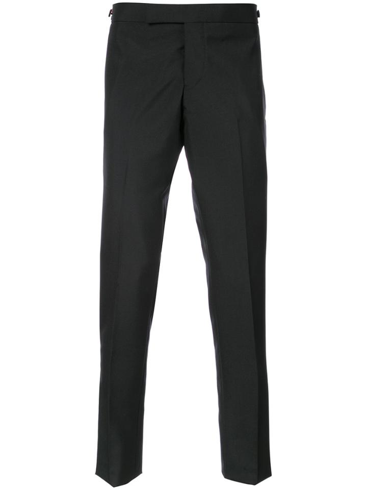 Thom Browne Low Rise Cropped Trousers - Black