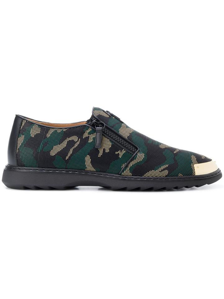 Giuseppe Zanotti Design Cooper Camouflage Shoes - Black