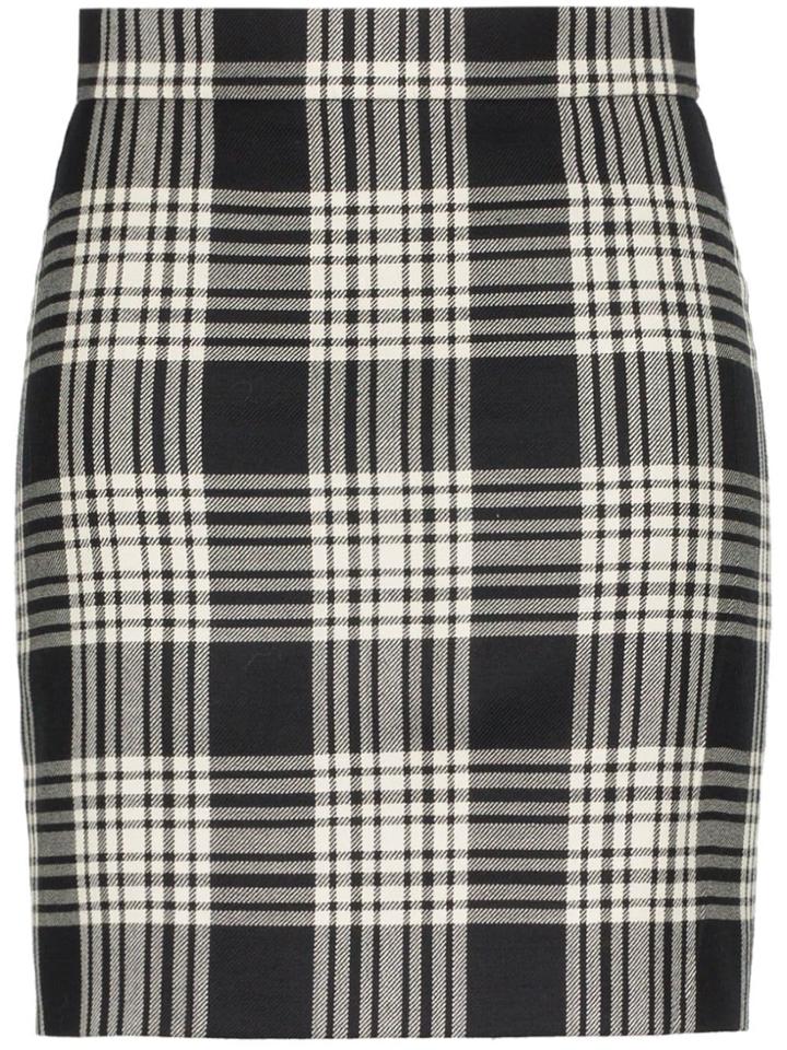 House Of Holland X The Woolmark Company Check Print High-waisted