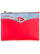 Olympia Le-tan Rainbow Stitch Purse - Red