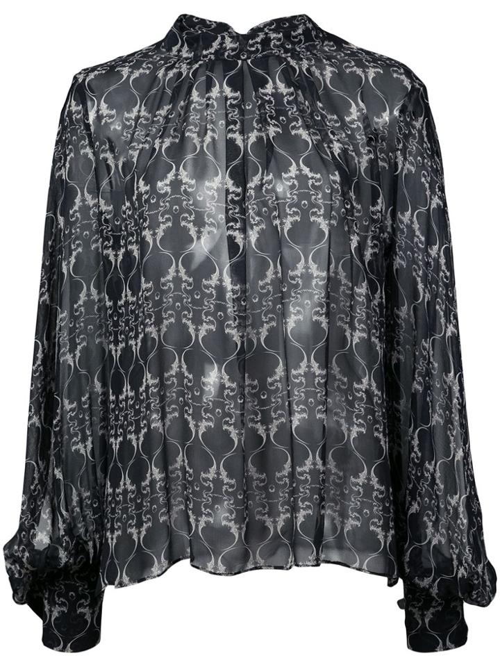 Thomas Wylde Rosebud Blouse - Black
