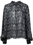Thomas Wylde Rosebud Blouse - Black