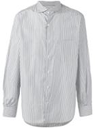 Loro Piana - Alain Striped Shirt - Men - Silk/cotton - Xl, Green, Silk/cotton