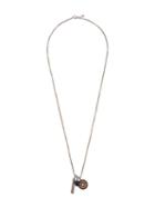 John Hardy Silver Classic Chain Necklace With Bronze And Onyx Pendant