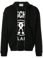 Moschino Front Zip Jersey Sweater - Black
