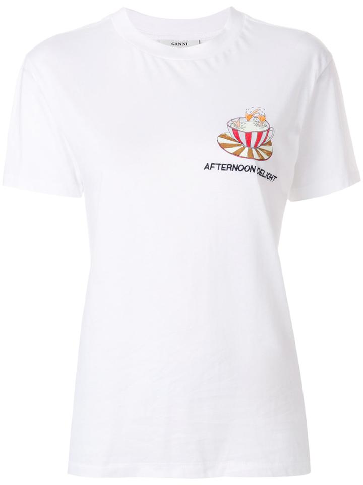 Ganni Afternoon Delight T-shirt - White