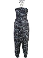 Warm Wish Halter Top Jumpsuit - Blue