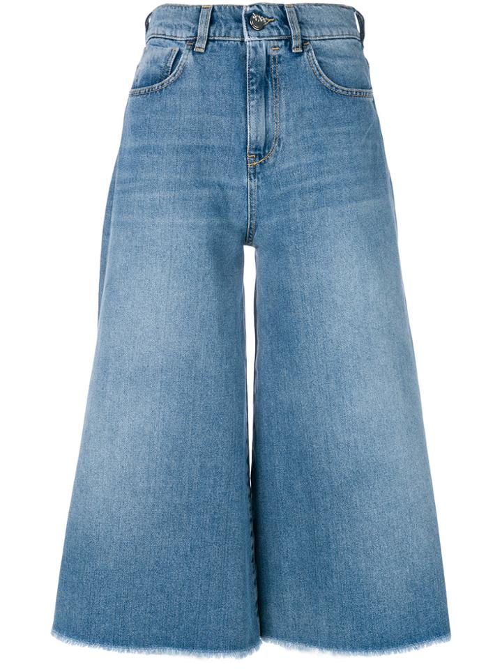 Pinko Sailor Cropped Jeans - Blue