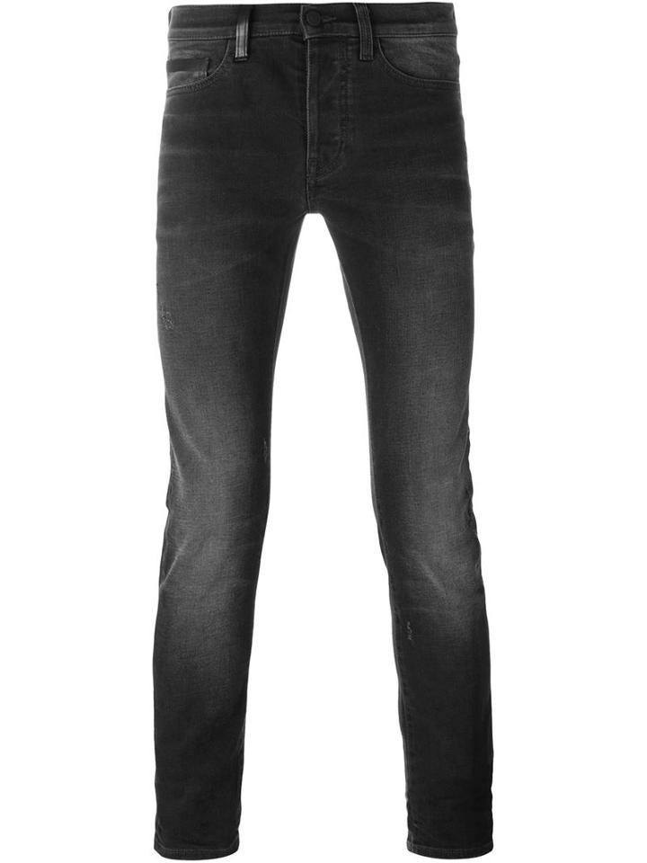 Marcelo Burlon County Of Milan Skinny Jeans, Men's, Size: 30, Grey, Cotton/spandex/elastane