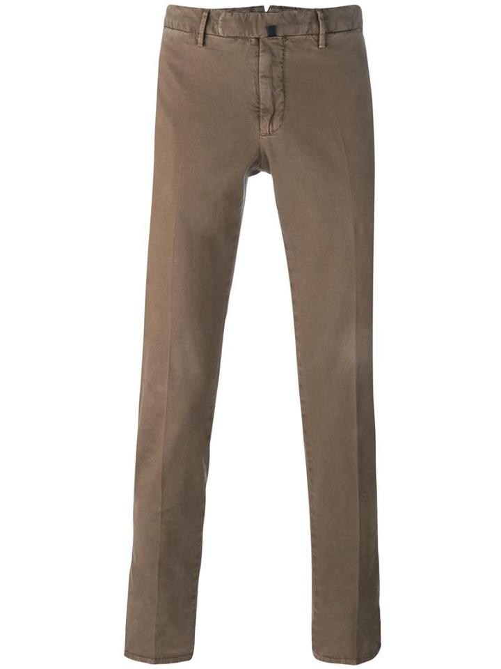 Incotex Slim Fit Chinos, Men's, Size: 56, Nude/neutrals, Cotton/spandex/elastane
