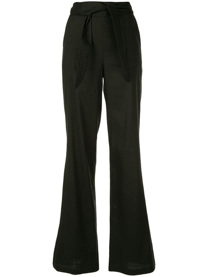 Veronica Beard Melika Flared Trousers - Black