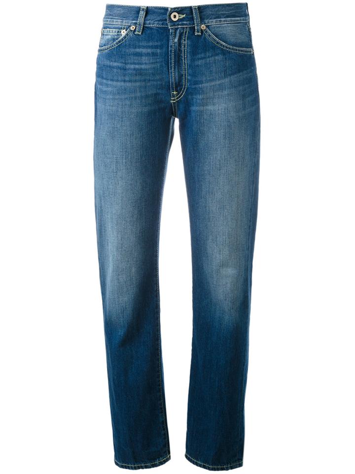 Dondup Folded Hem Tapered Jeans - Blue