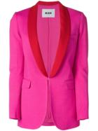 Msgm Perfectly Fitted Jacket - Pink & Purple