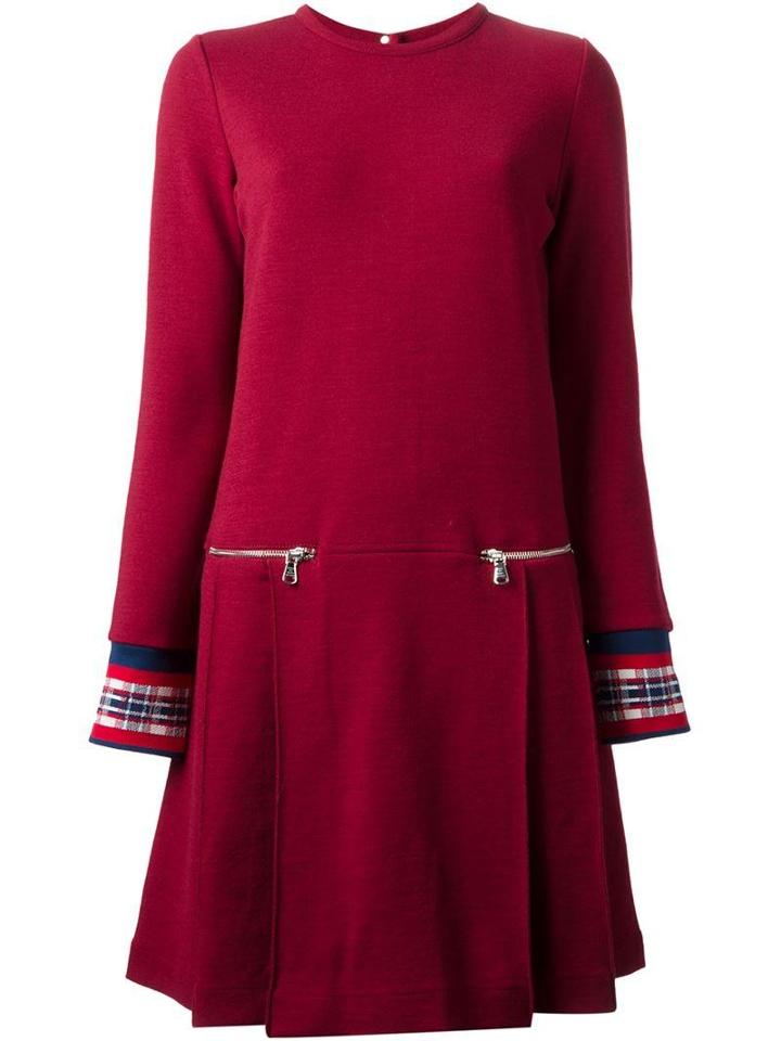 Marc By Marc Jacobs Long Sleeve Pleated Dress