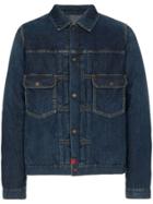 Visvim 101 Feather Down Padded Denim Jacket - Blue