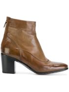 Alberto Fasciani Brushed Leather Boots - Brown