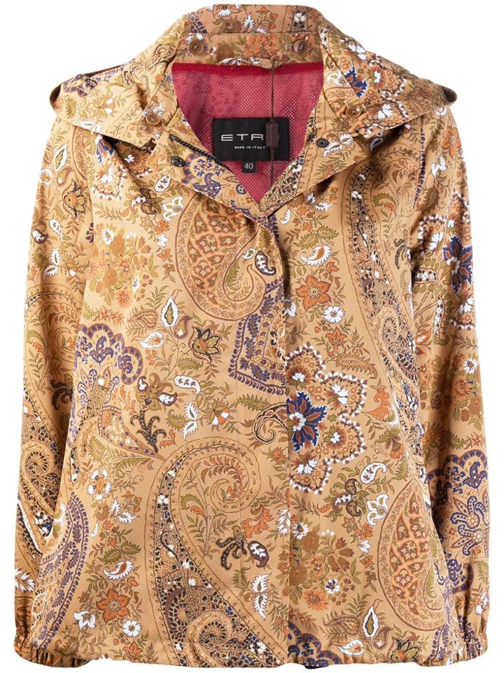 Etro Paisley Zipped Jacket - Brown