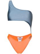 Gcds Asymmetric Swimsuit - Blue
