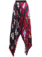 Yigal Azrouel Floral Pleated Handkerchief Skirt - Multicolour
