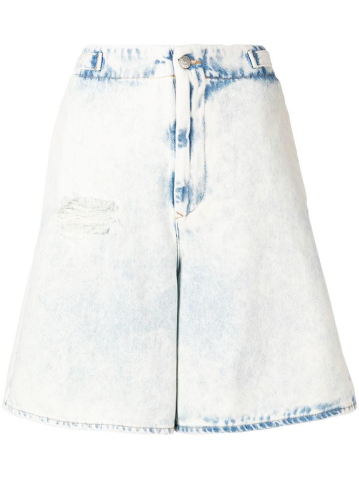 Mm6 Maison Margiela Oversized Fit Shorts - Blue