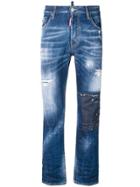 Dsquared2 Cropped Flare Jeans - Blue