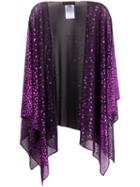 Talbot Runhof Hint Poncho Jacket - Purple