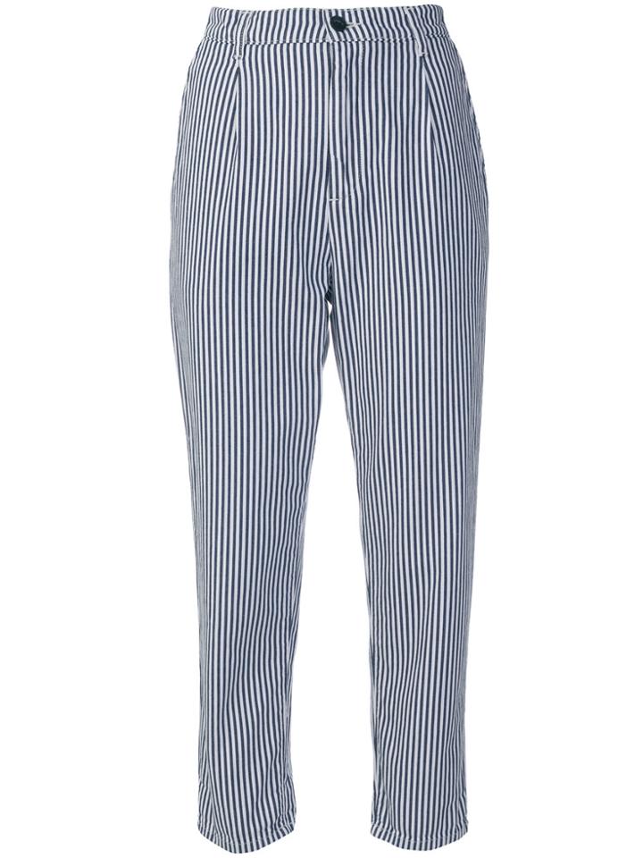 Carhartt Striped Tapered Trousers - Blue