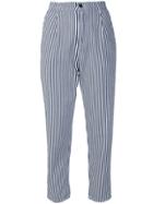 Carhartt Striped Tapered Trousers - Blue