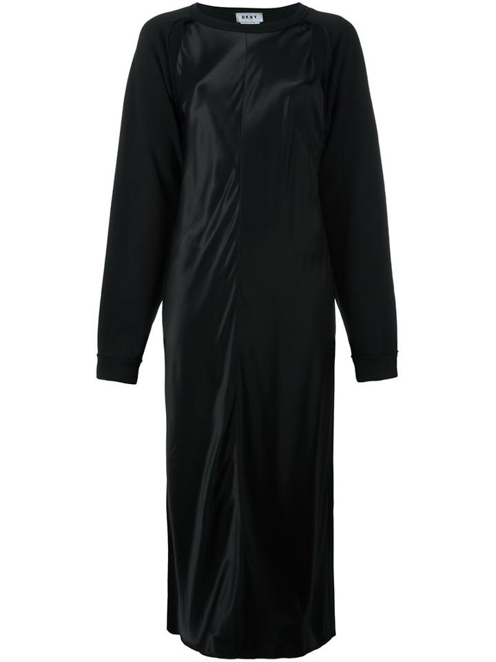 Donna Karan Rear Print Midi Dress