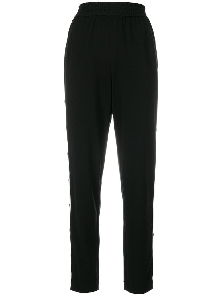 Alice+olivia Buttoned Sides Track Pants - Black