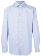 Canali Slim-fit Shirt, Men's, Size: 41, Blue, Cotton