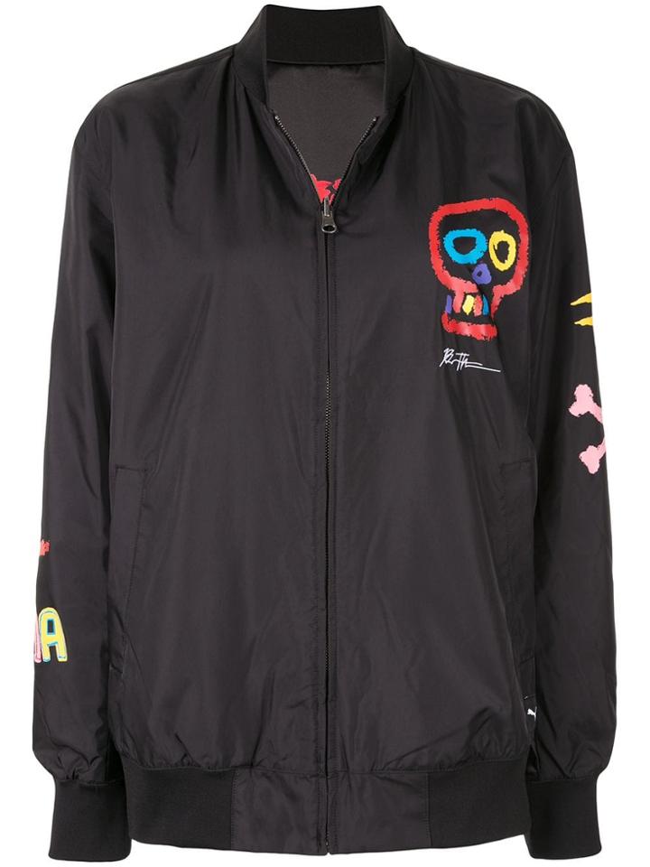 Puma Graphic Bomber Jacket - Black