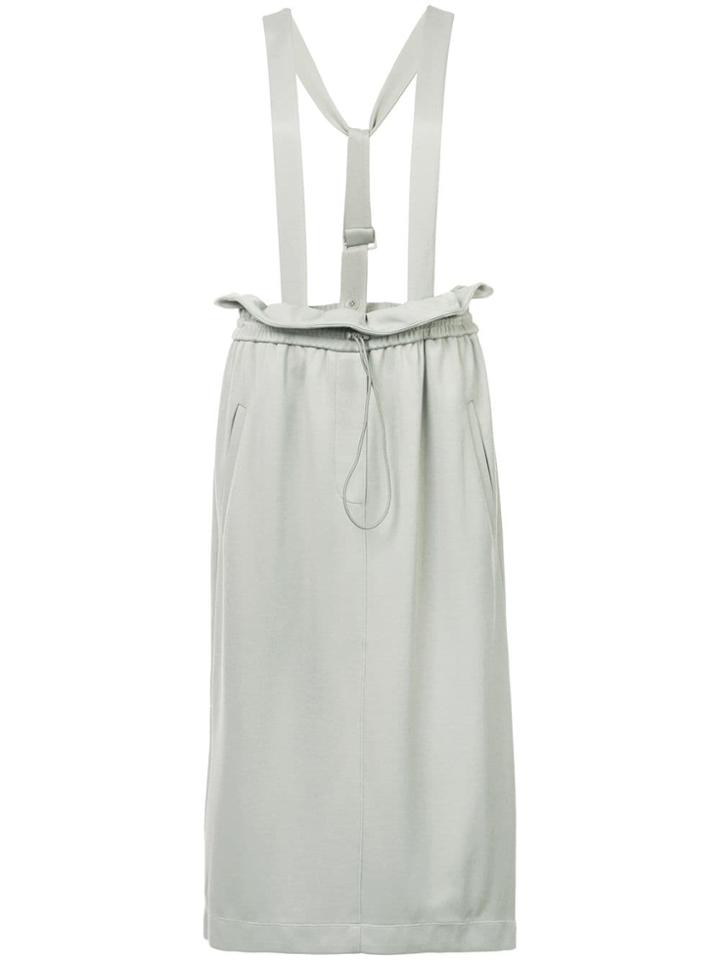 Tibi Astor Detachable Straps Skirt - Grey