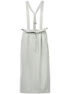 Tibi Astor Detachable Straps Skirt - Grey