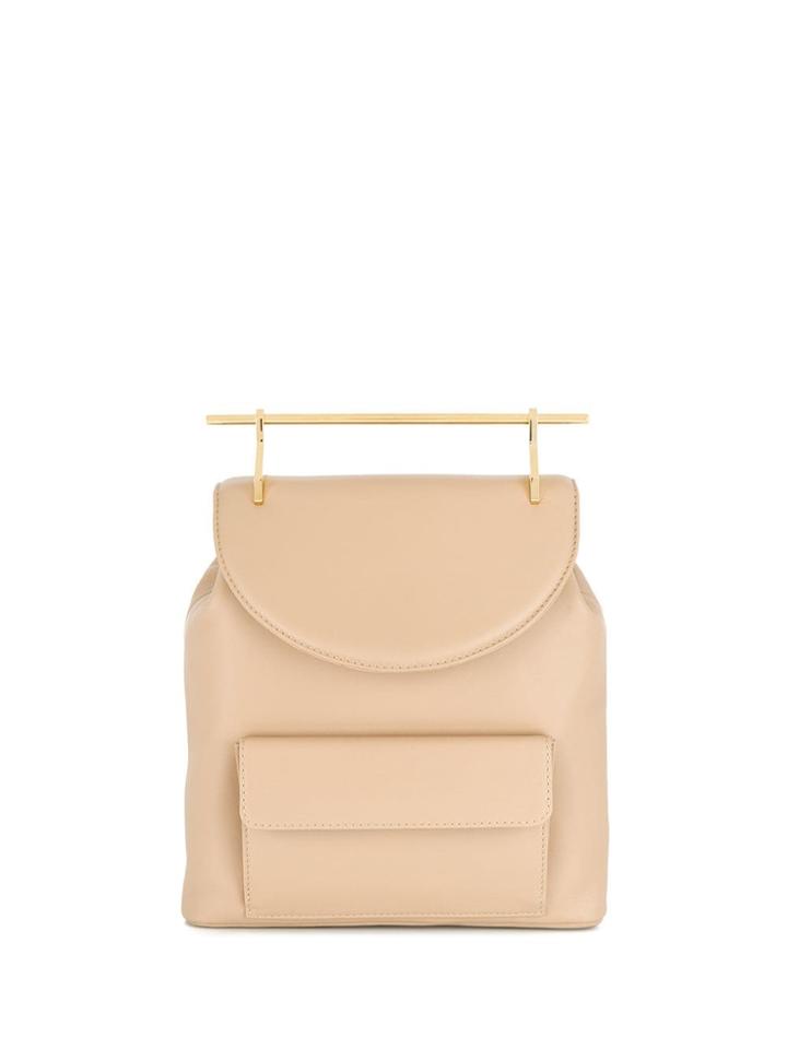 M2malletier Bar Handle Backpack - Neutrals