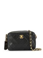 Chanel Pre-owned 1995's Turn-lock Charm Chain Bag - Black