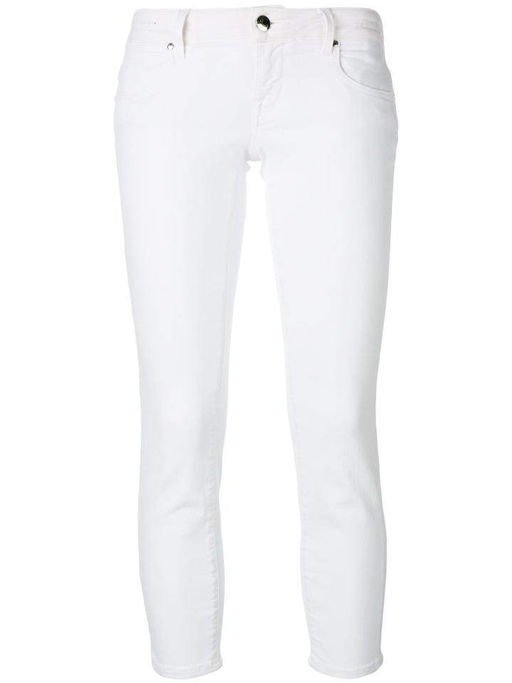 Jacob Cohen - Cropped Skinny Jeans - Women - Cotton/polyester/spandex/elastane - 26, White, Cotton/polyester/spandex/elastane