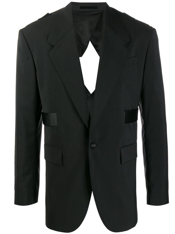 Versace Cut-out Blazer - Black