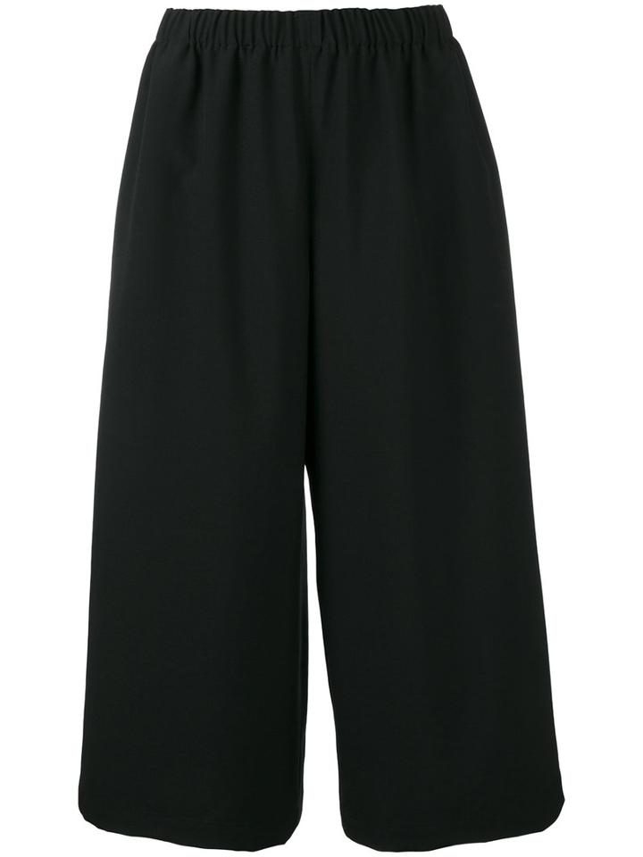 Comme Des Garçons Comme Des Garçons - Wide-leg Trousers - Women - Wool - Xs, Women's, Black, Wool