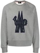 Moncler Grenoble Logo Patch Sweatshirt - Grey