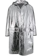 Jil Sander Hooded Single-breasted Coat - Silver