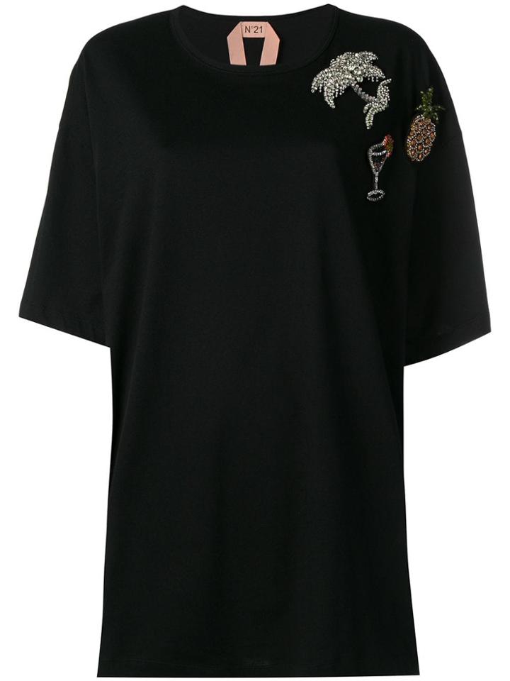 No21 Oversized-fit T-shirt - Black