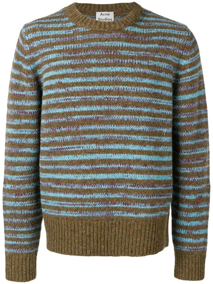 Acne Studios Kai Georgian Stripe Sweater - Green