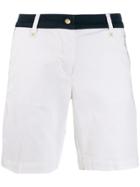 Ea7 Emporio Armani Contrast Waistband Shorts - White