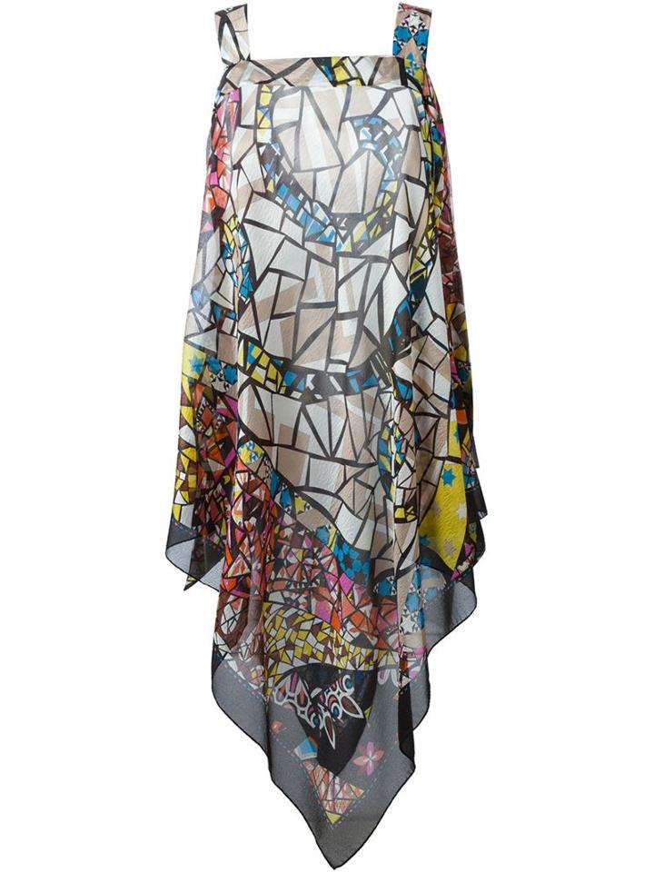 Emilio Pucci Printed Asymmetric Dress