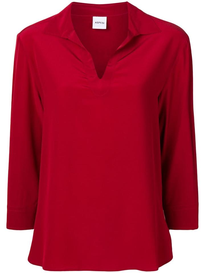 Aspesi Tunic Style Shirt - 05292 Red