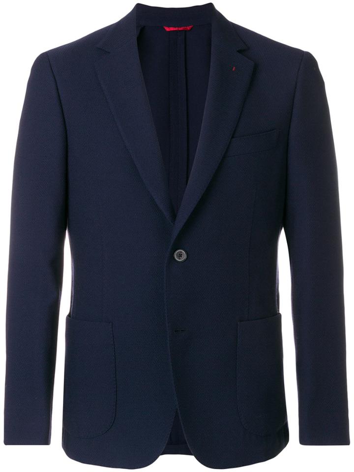 Fay Single Breasted Blazer - Blue
